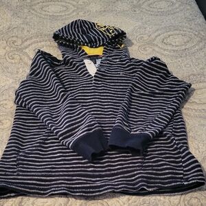 Tommy Hilfiger Navy and White Striped Kids Hoodie